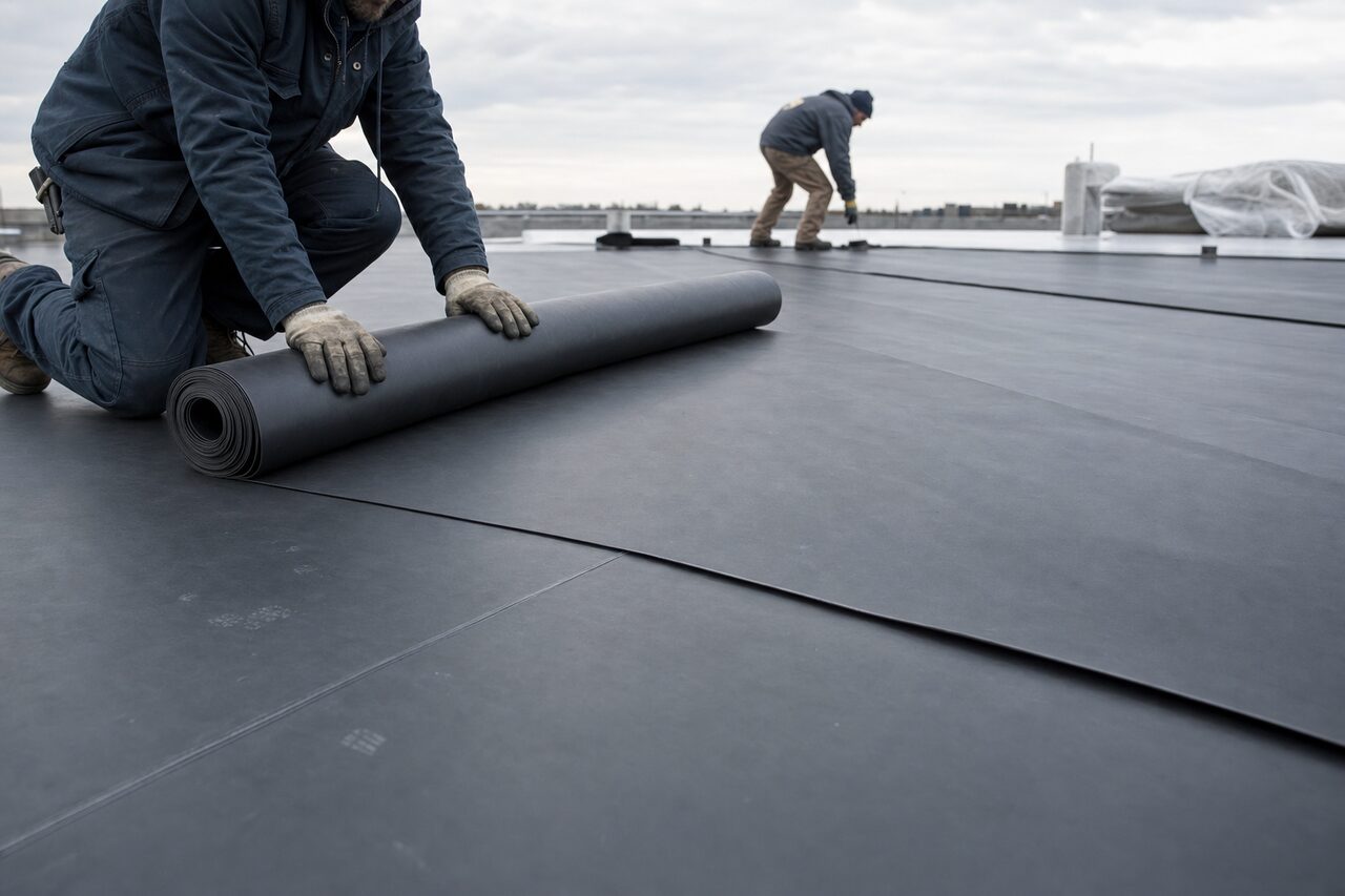 Coat vs replace industrial roof comparison restoring an aging membrane in place